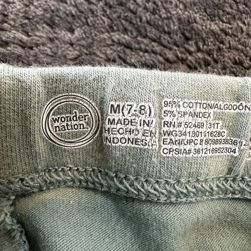 Girls legging bundle H&M and Wonder Nation Girls size 7/8 - Picture 3 of 3